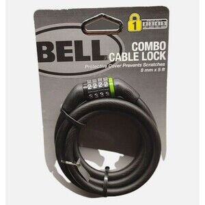 BELL Bicycle Combination Cable Lock 8MMX5FT‎ Protective Cover NEW~BB106